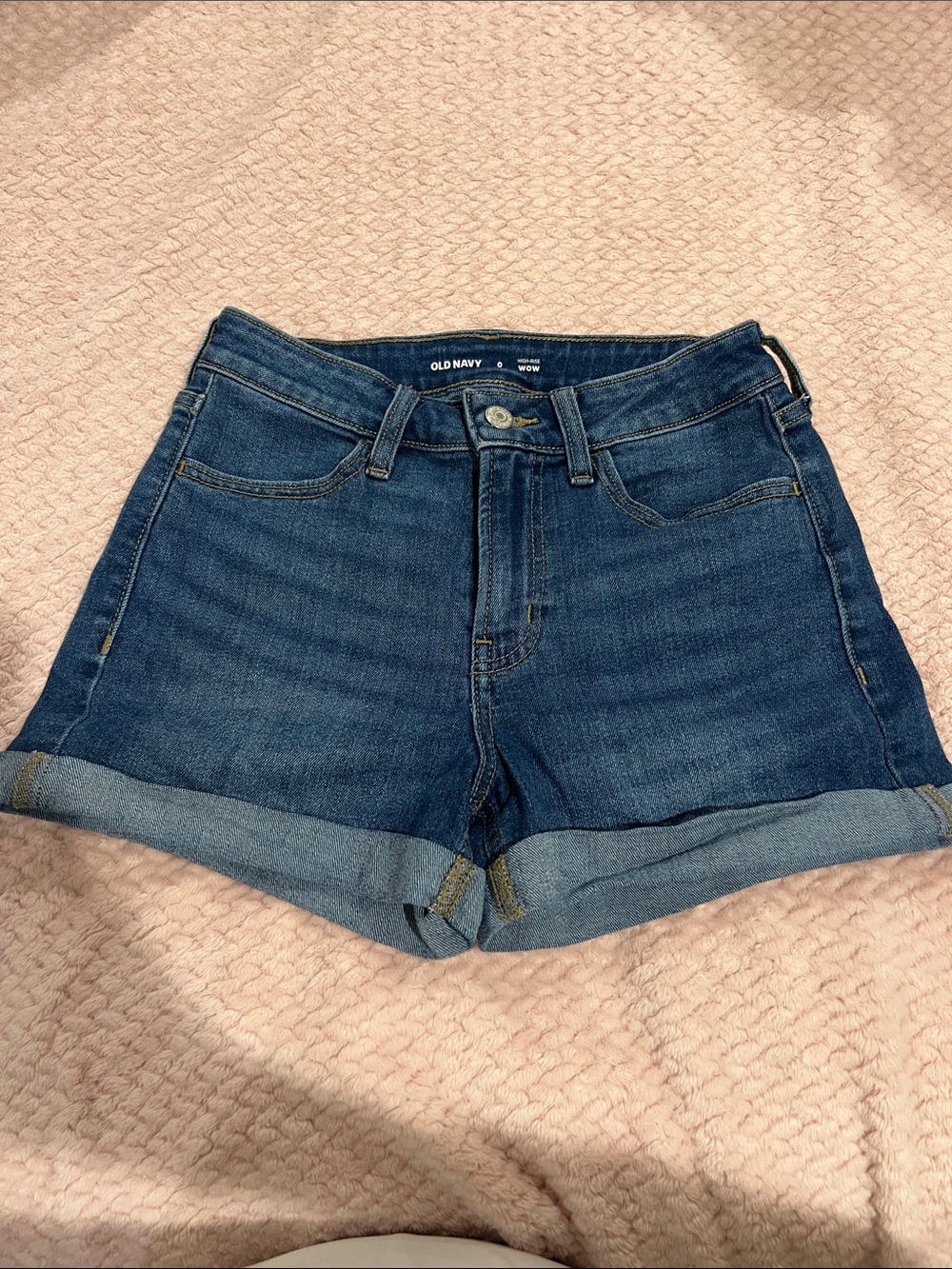 Old Navy Blue Denim Roll-Cuff Women's Shorts